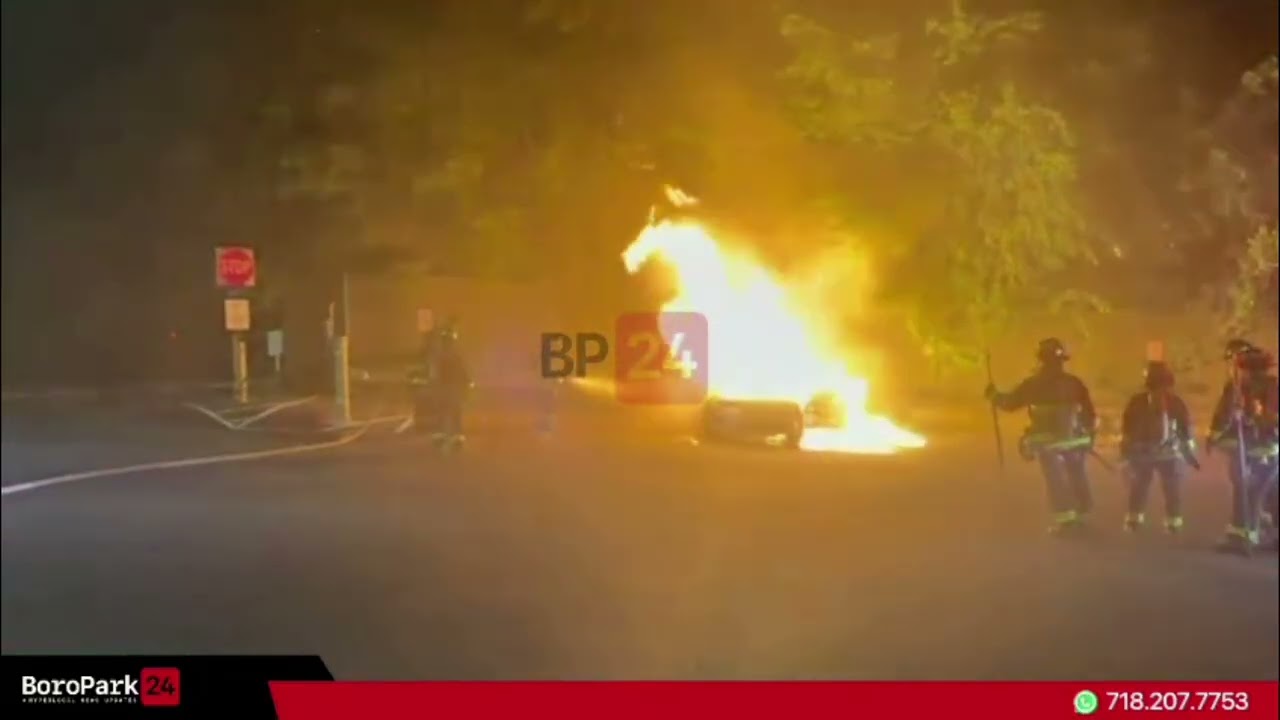 Firefighters responded to a vehicle fire in the ShopRite parking lot at 19th Avenue and 49th Street.