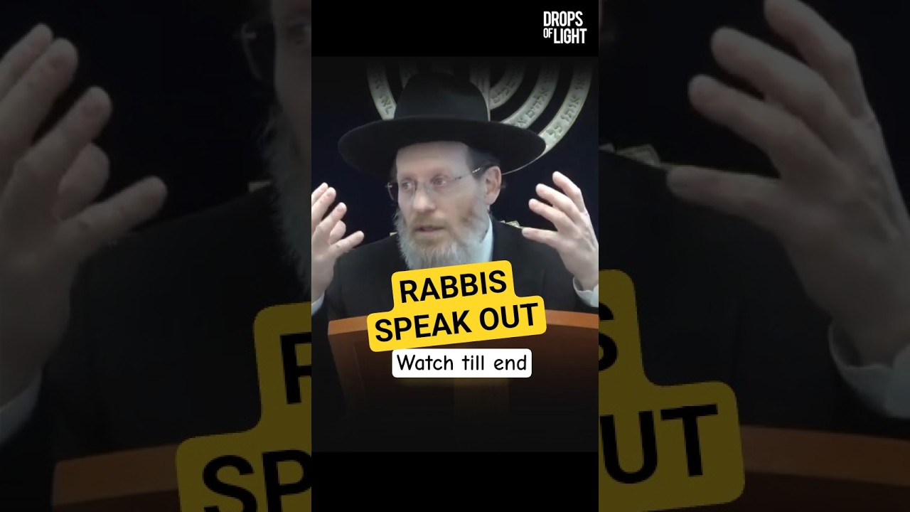 Rabbis Unite & Speak Out (Watch Till End)