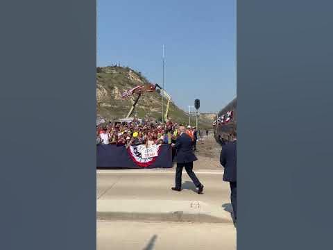 President Trump steps off the Freedom 250 train in North Dakota! 🇺🇸