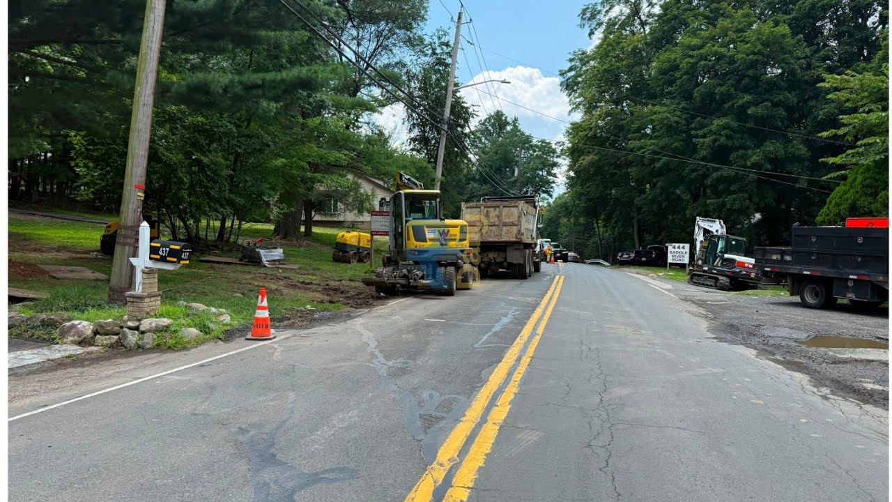 New sidewalk project underway on Saddle River Rd, Chestnut Ridge - $1.7M, funded by county grant.