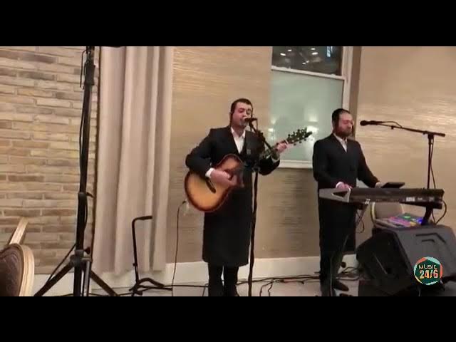 Meilech Braunstien with Beri Karpen by a Recent Sheva Bruches