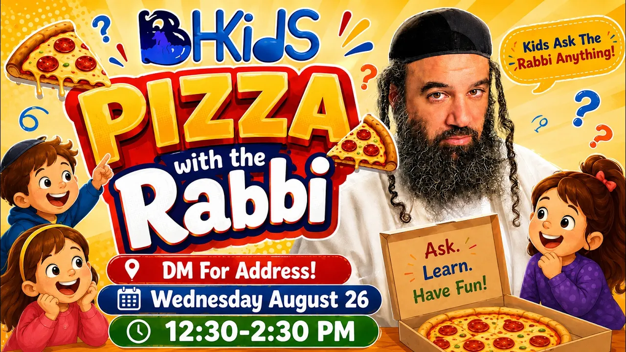 PIZZA with the Rabbi - Kids Ask The Rabbi Anything!