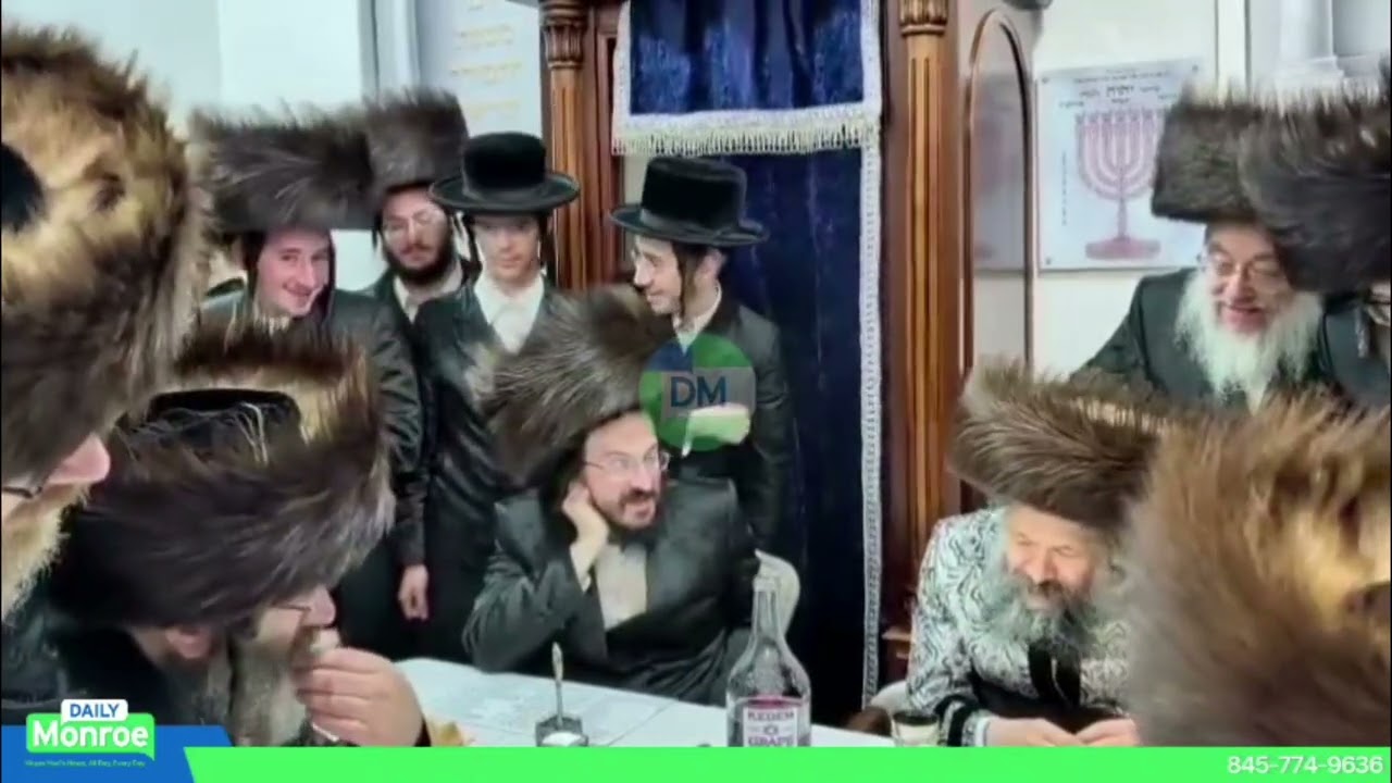 Bobov-45 Rebbe spent Shabbos in Chester, speaking before bentching about the Satmar Rebbe ZY”A.
