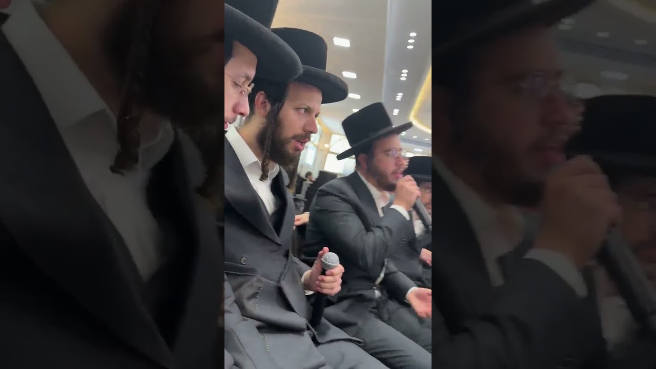 זאנוויל וויינברגר 🎤 בנצי שטיין 🎤 מקהלת מלכות 🎤 יוסי אייזן 🎹 בברית לבנו של זאנוויל 🎶💜💜💜
