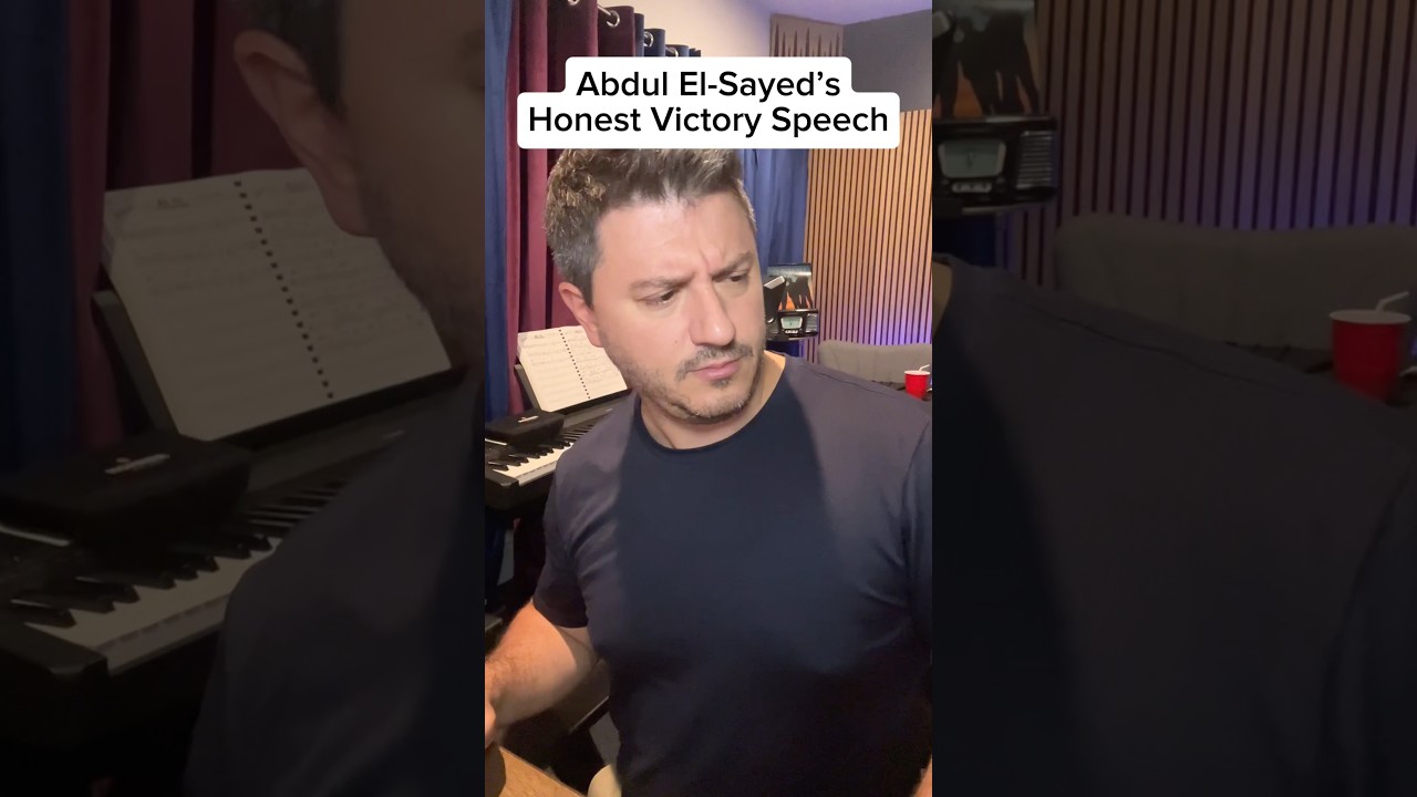 Abdul El-Sayeds Honest Victory Speech #shorts #satire #abdulelsayed #comedy #impression #parody