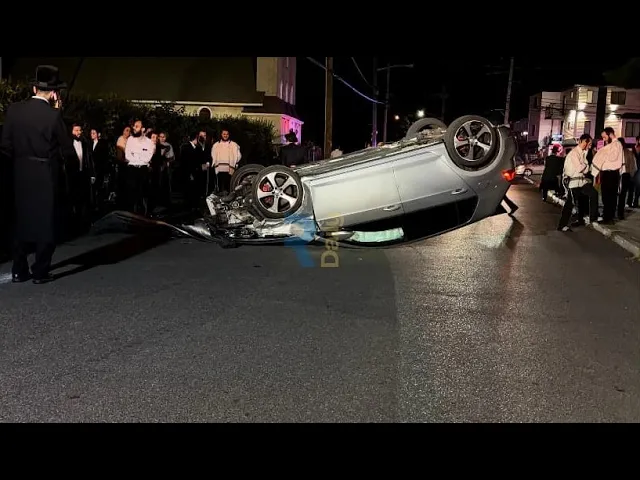 Rollover accident on West Church Street between West Street and Hoffman Street in Spring Valley
