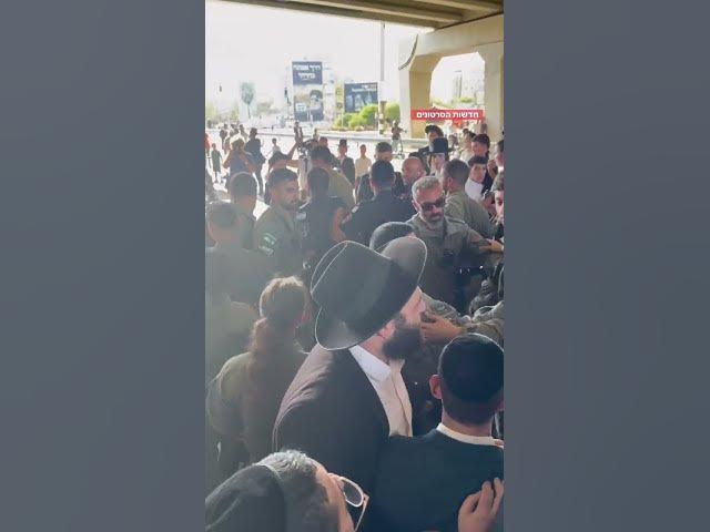 Haredi protesters blocked highways in Israel in opposition to the arrest of an ultra-Orthodox man