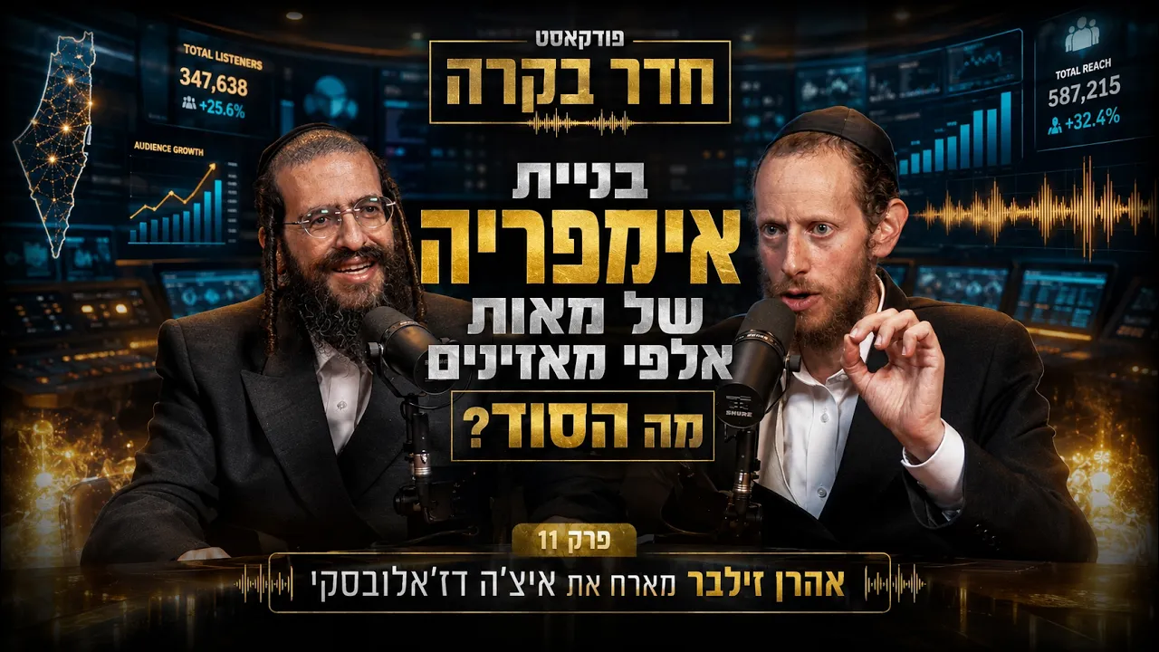 חדר בקרה - פרק 11 - בניית אימפריה של מאות אלפי מאזינים - מה הסוד?