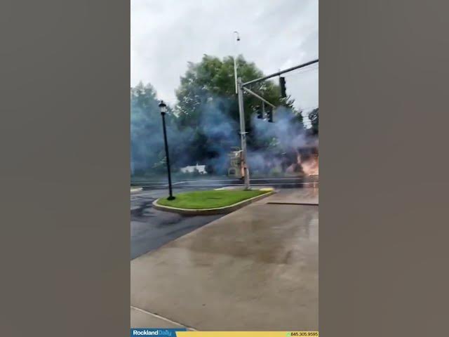 An electrical fire broke out directly across the street from the Hillcrest Fire Department