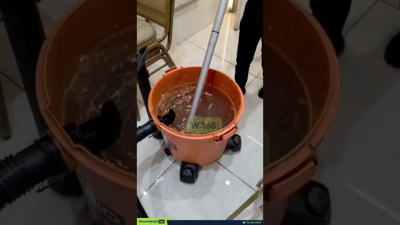 Chaviriem volunteers responded to flooding inside Beis Medrash Madanei Melech