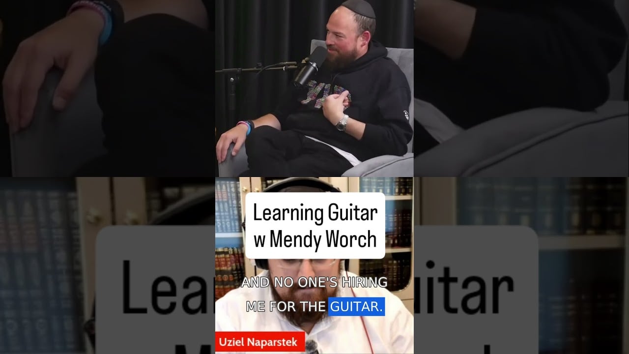 Mendy Worch Learning Guitar By Himself #jewishmusic #podcast@mendyworch @ThankYouHashem