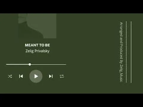 Meant To Be - (Official Audio) - Zelig_Music