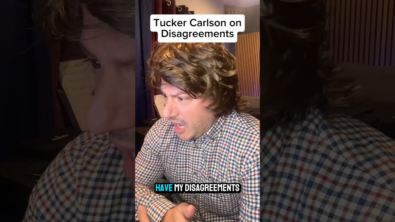 Tucker Carlson on Disagreements #shorts #comedy #satire #parody #impression #tuckercarlson
