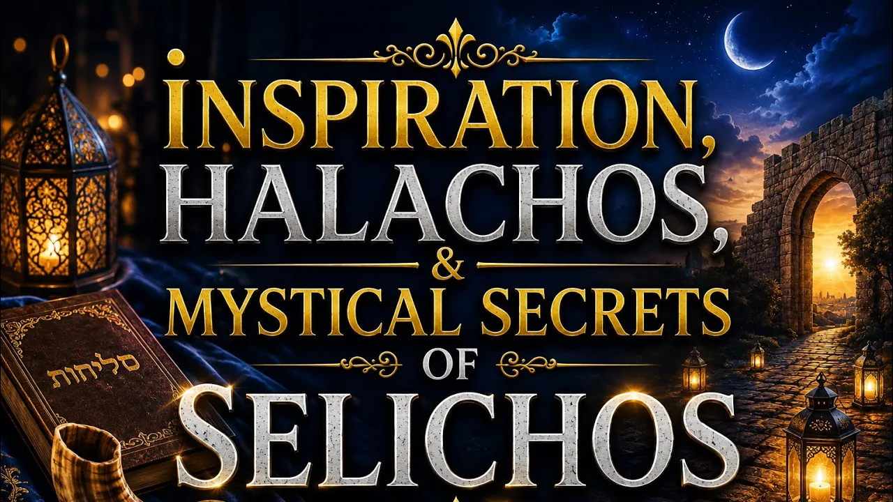 Inspiration, Halachos, & Mystical Secrets of Selichos