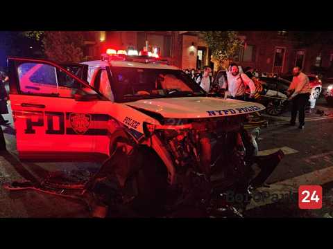 Multiple Injured After Two NYPD Cruisers and Third Vehicle Crash On 15th Avenue