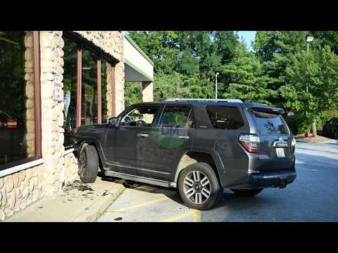 Vehicle lost control and slammed into a building on Brotherhood Plaza Drive in Washingtonville