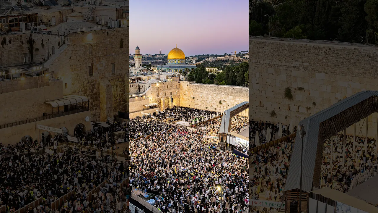 30,000 איש במעמד האדיר בכותל המערבי 💫