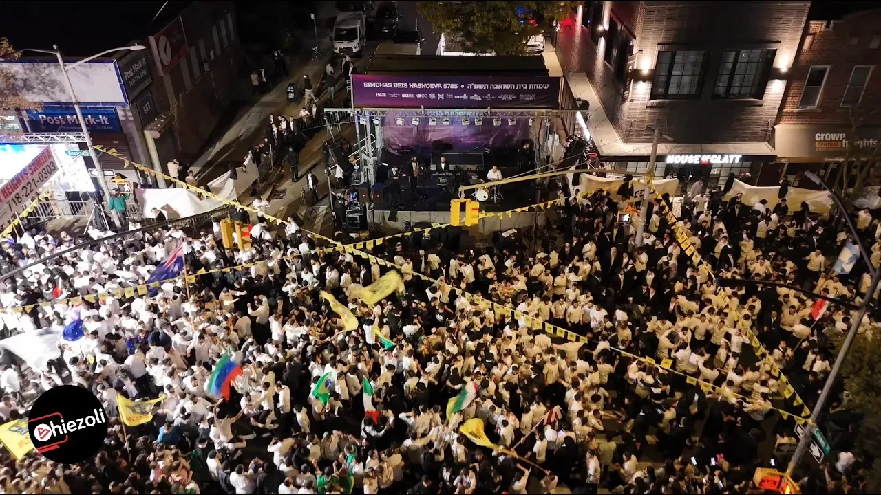 DRONE: Simchas Beis Hashoeva in Crown Heights - 2024