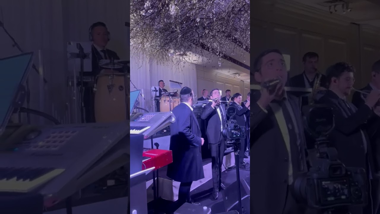 Lipa Schmeltzer & Yigal singing by a recent wedding