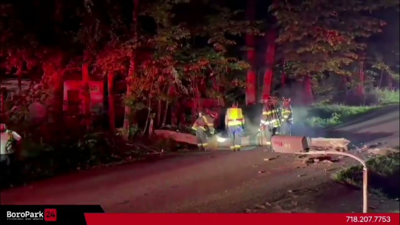 Rollover crash after a vehicle struck a tree near Hidden Ridge Drive and Friedman Road