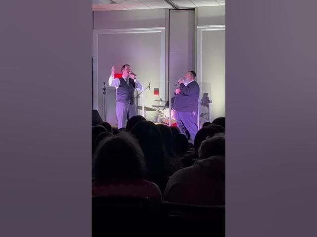 Shlomo Simcha & Ohad performing "Adetanya" at the Armon Pesach program