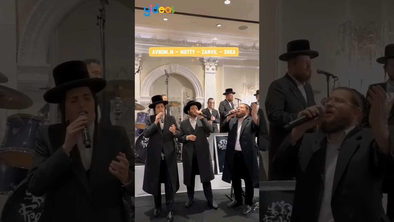 Zanvil, Motty & Friends singing in harmony מוטי שטיינמץ יחד עם זאנוויל,  אברהם מרדכי שוארץ ושיע ברקו