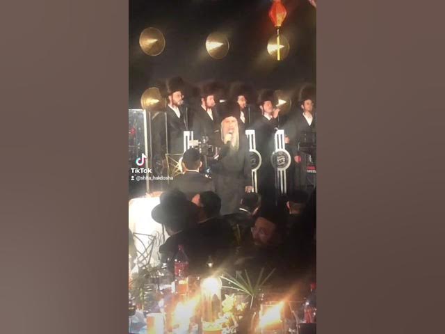 MBD 👑 singing Ein Od Milvado at a Sheva Brachos