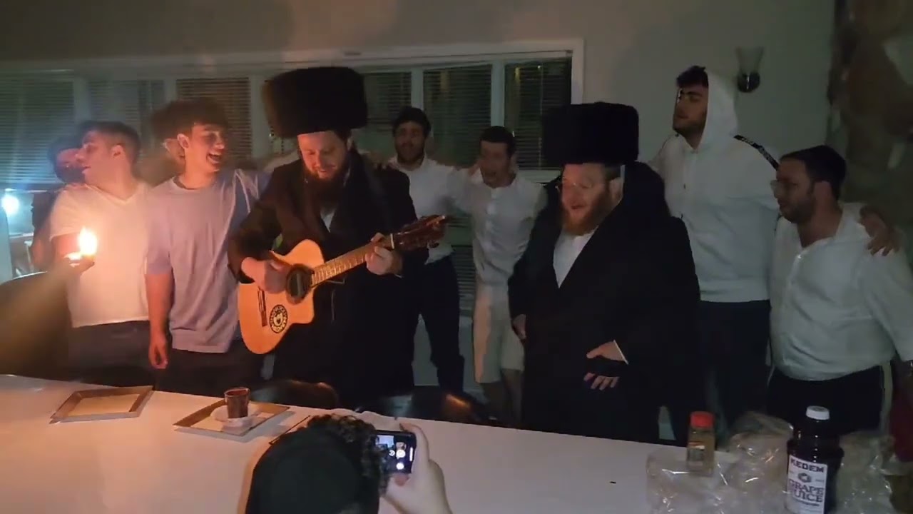 Joey Newcomb making Havdalah in the Catskills