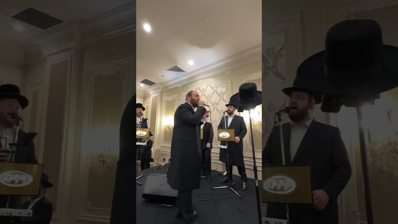 Chaim Brown Yedidim Choir second dance with Mendy Panski #livemusic #music #trend #wedding