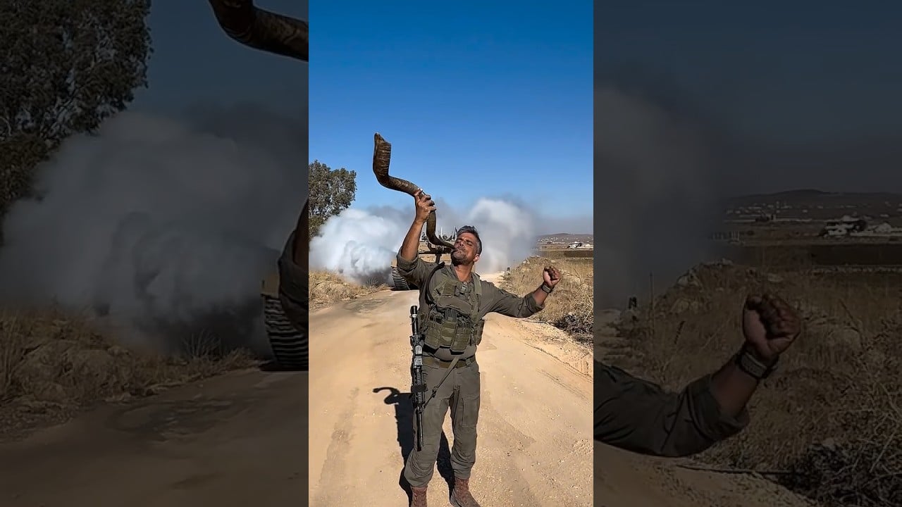 ⁠Shofar Blowing in Israel Desert with@noam_buskila