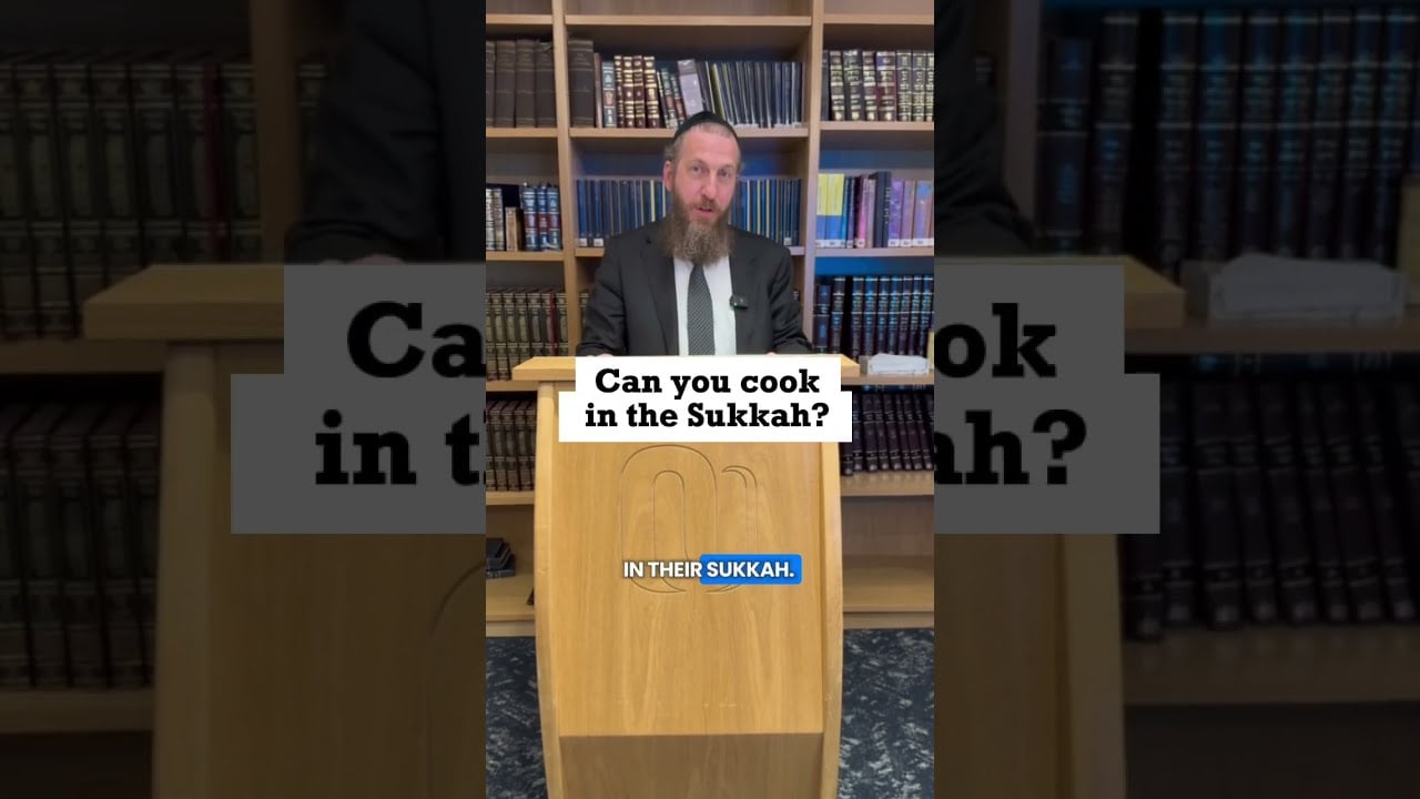 Are you allowed to cook in the sukkah?