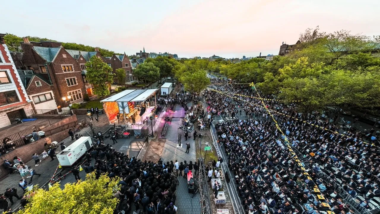 Stunning Drone Video: The Grand Siyum HaRambam