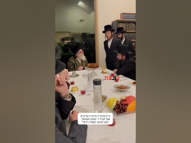 Shulem Lemer sings for the Shita Hakdosha Mendel Hager of Viznitz Merkaz