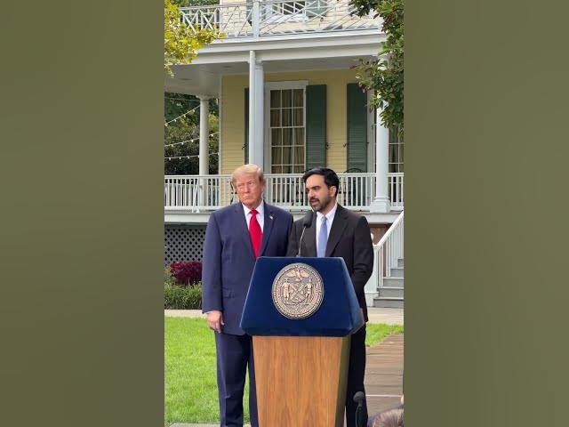 NYC Mayor Zohran Mamdani welcomes President Trump to Gracie Mansion