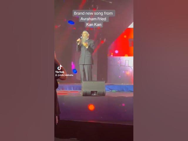 Avraham Fried sings brand new song Kan Kan