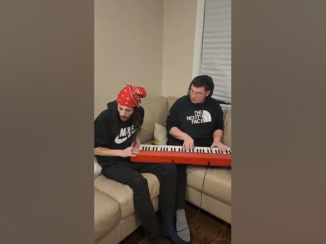 Jailhouse Rock Couch jam with Yankelo and Mendy    #cover#piano#singer#viral#elvis#shorts #music