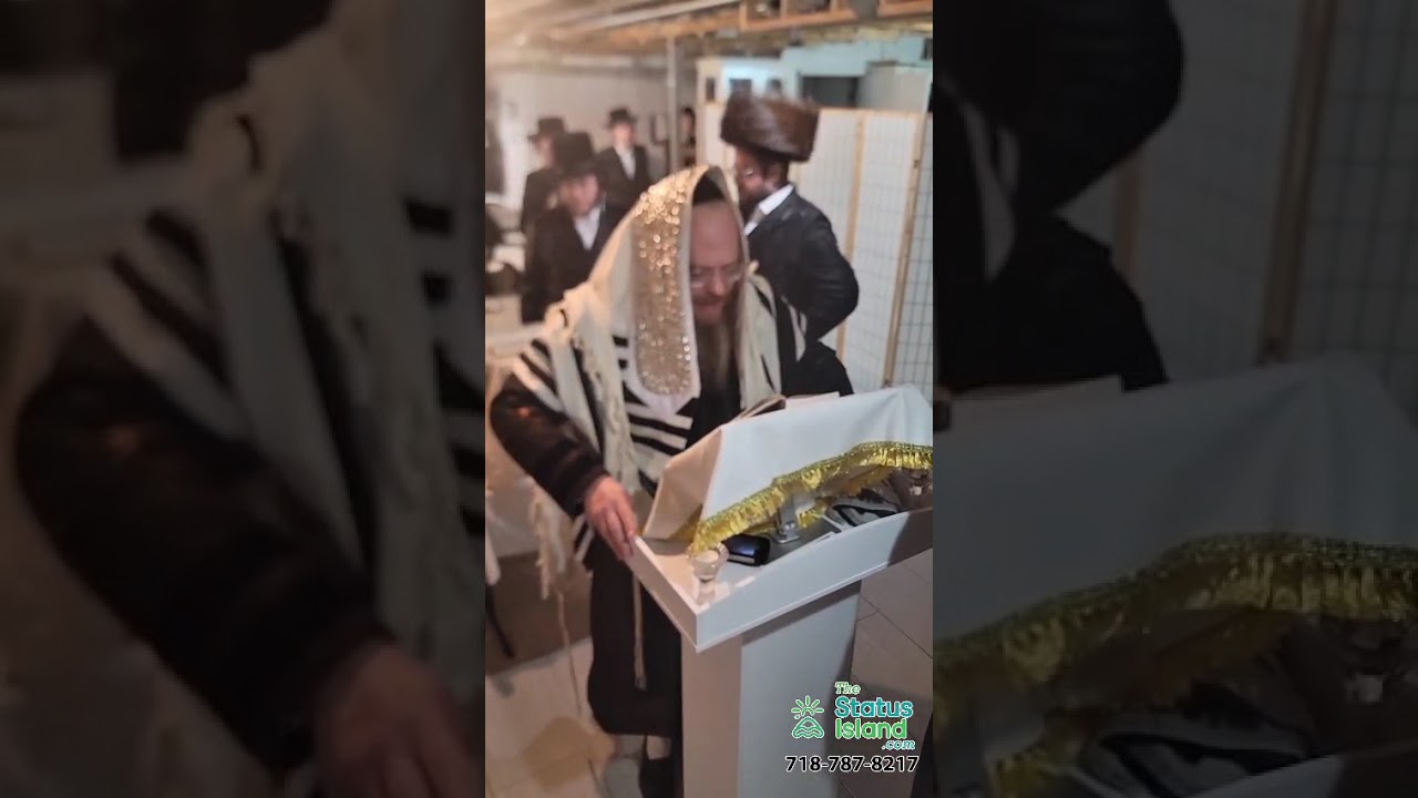 Slichos in Todt Hill shul in Staten Island
