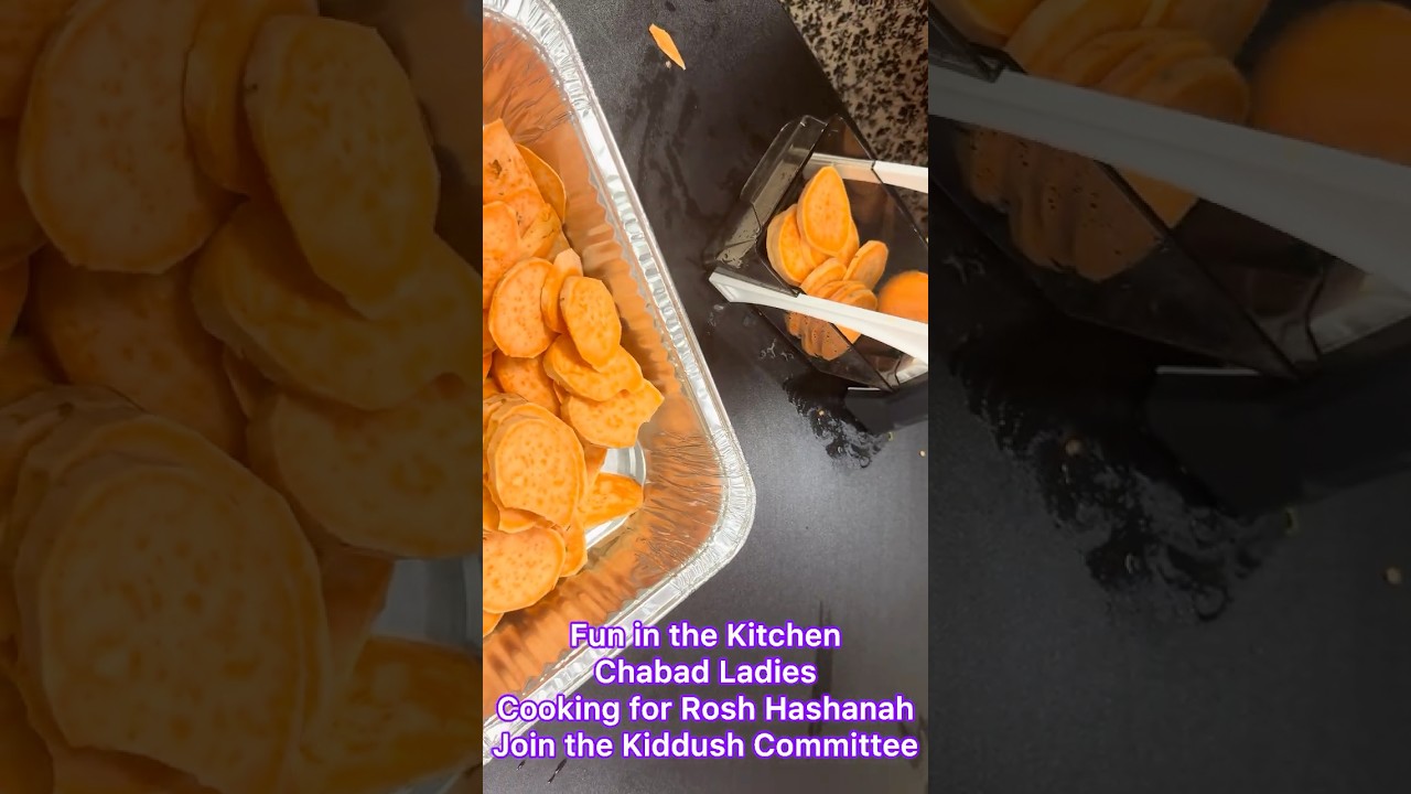 Fun in the Kitchen Chabad Ladies Cooking for Rosh Hashana Join the Kiddush Committee