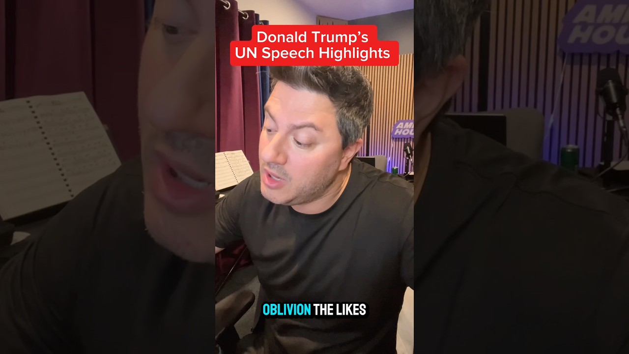 Donald Trump Speech at UN! #shorts #comedy #impression #donaldtrump