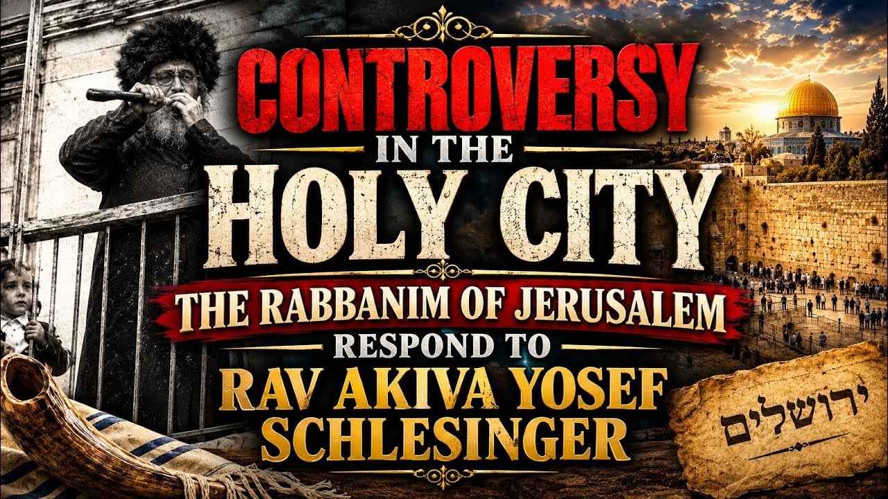 Controversy in the Holy City Part 2 - The Rabbanim of Jerusalem Respond to R Akiva Yosef Schlesinger