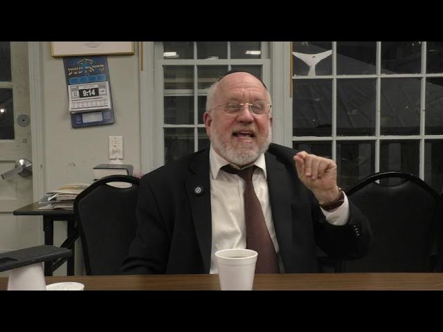 Rabbi Weber's Parsha Shiur at Scheiner's - Parshas Bereishis