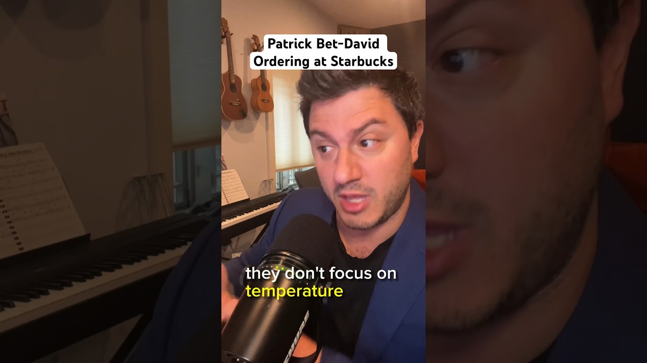 Patrick Bet-David Ordering ☕️! #patrickbetdavid #pbdpodcast #comedy #parody #shorts #impressions