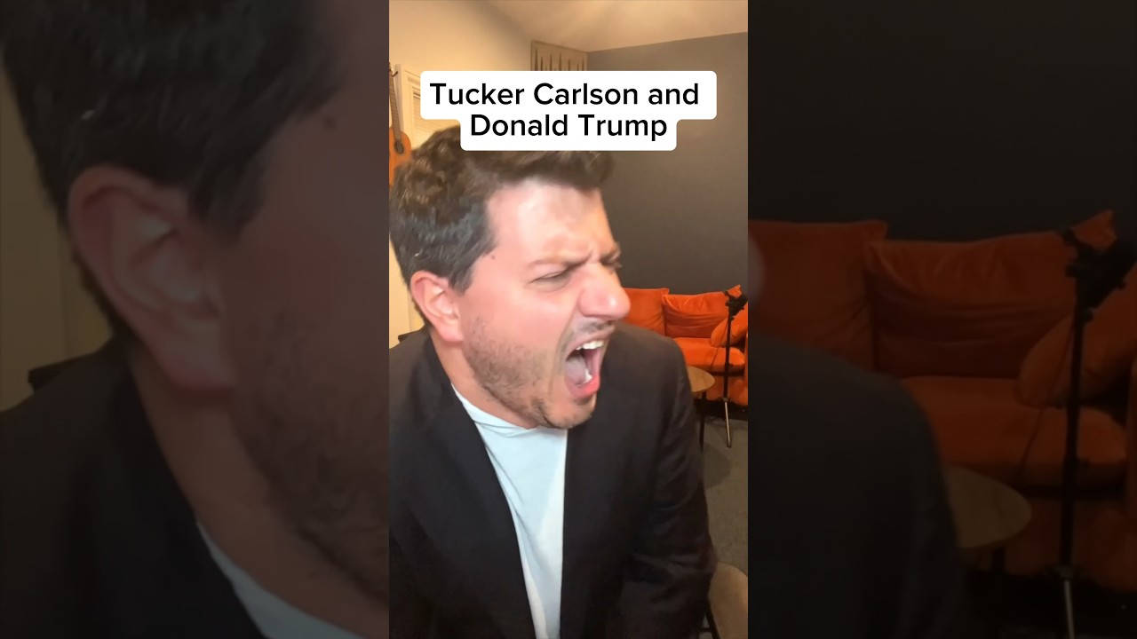 #trump tells #tuckercarlson - he likes #vivekramaswamy #shorts #comedy #parody #donaldtrump #tucker