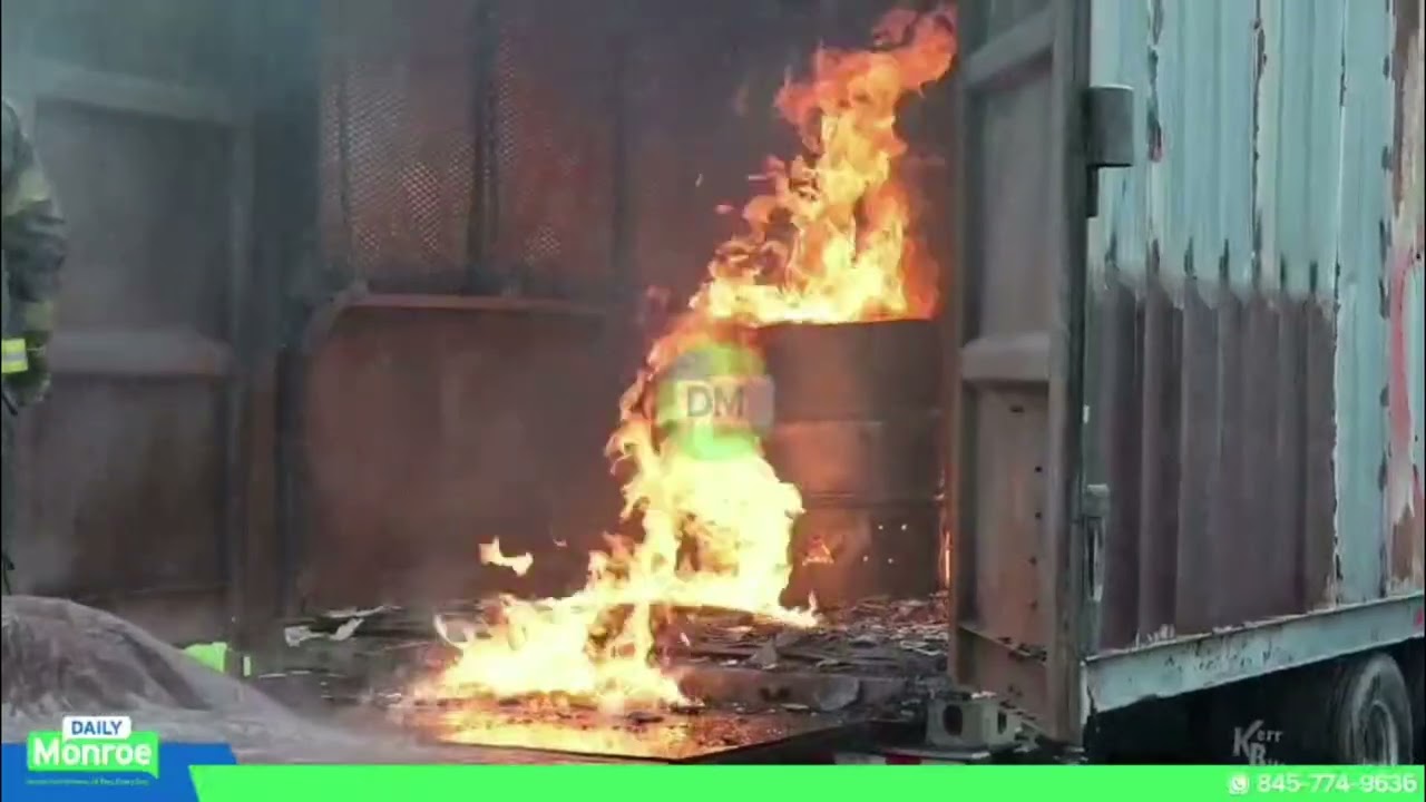 Monroe Firefighters Conduct Live Fire Training at Station 1