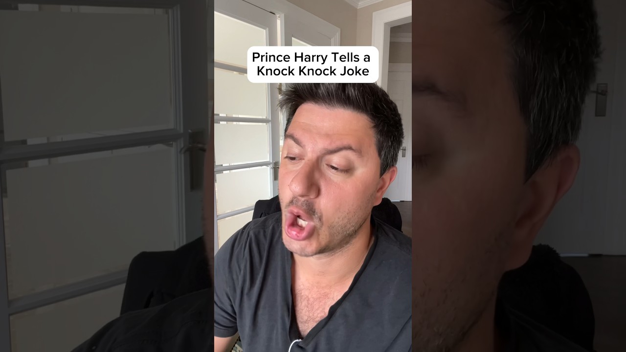Prince Harry is Hilarious! 🚪😆👑 #princeharry #harryandmeghan #shorts #comedy #parody #impressions