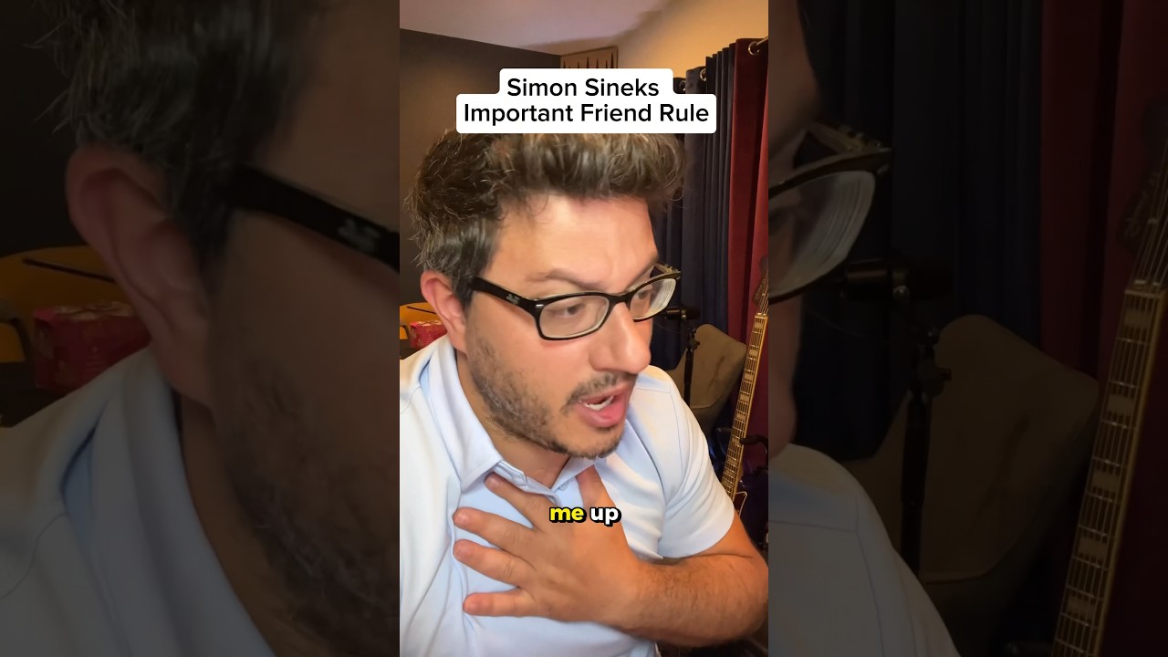 @SimonSinek Friend Rule! #shorts #simonsinek #advice #comedy #parody #impressions #impersonation