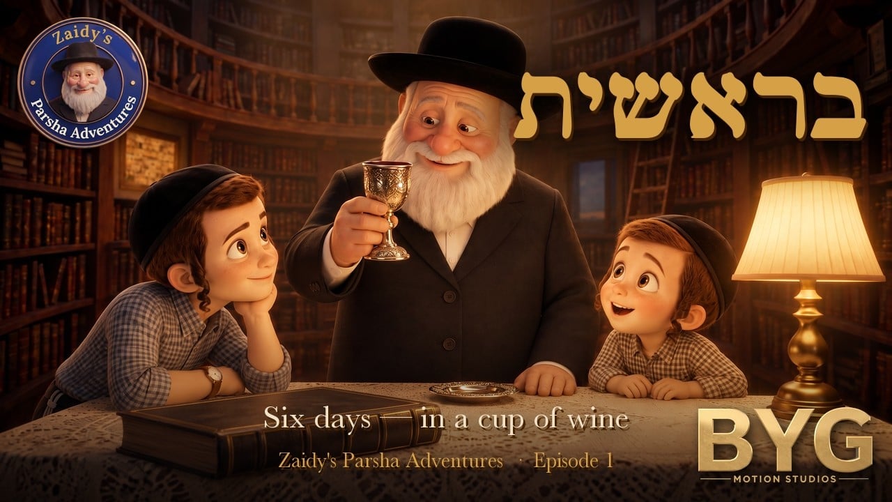 Bereishis — The Six Days of Creation | Zaidy's Parsha Adventures Ep. 1