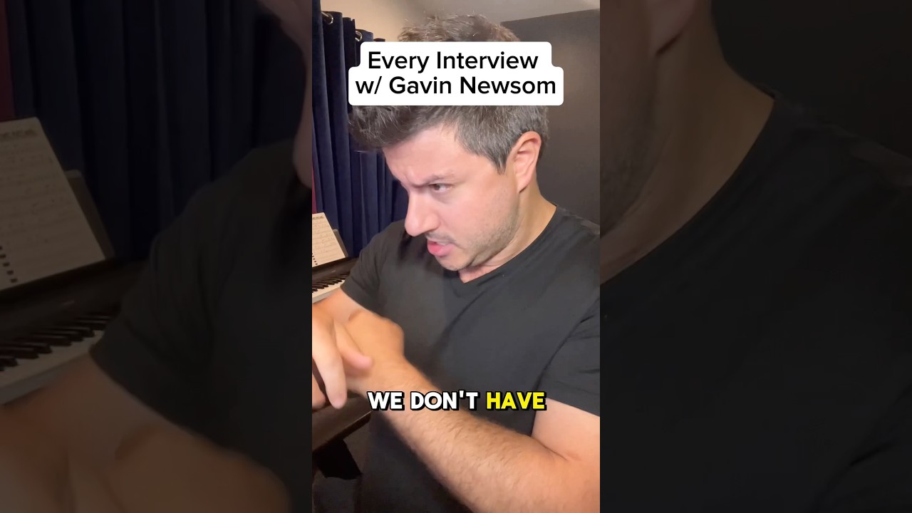 Every Gavin Newsom Interview #shorts #comedy #gavinnewsom #satire #impression