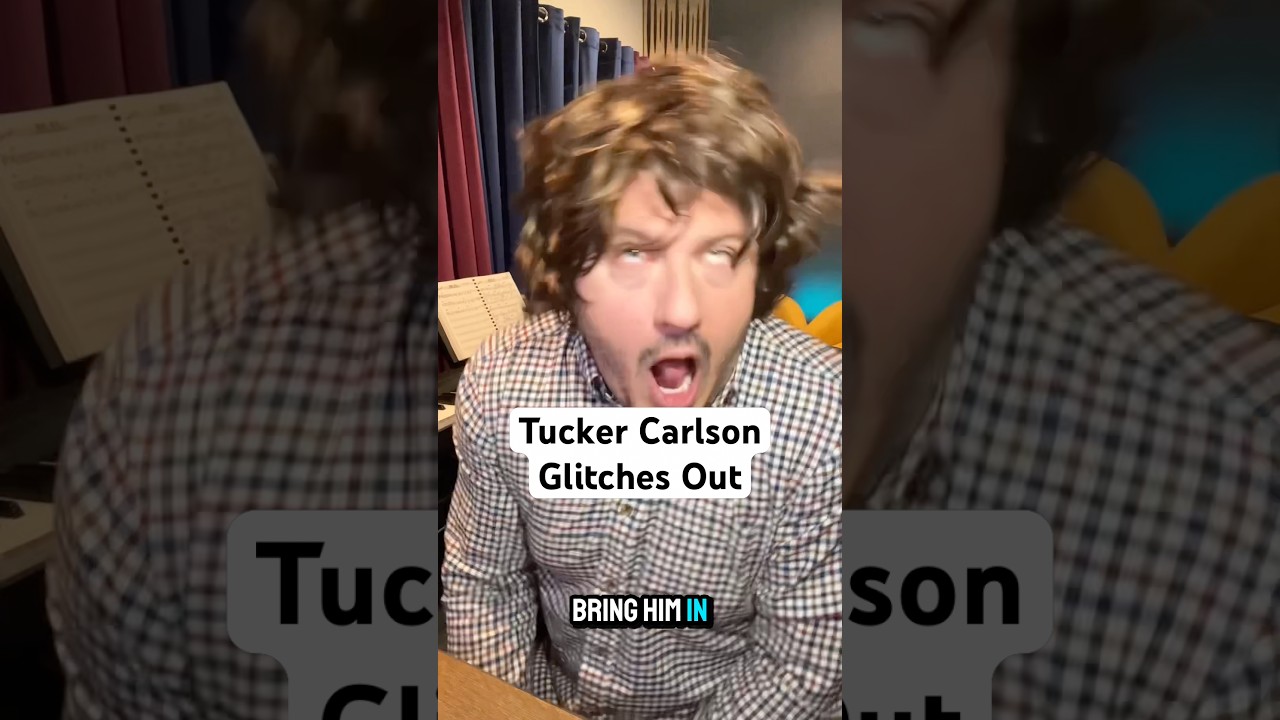 Tucker Carlson needs an Exorcism #shorts #comedy #satire #impression #tuckercarlson