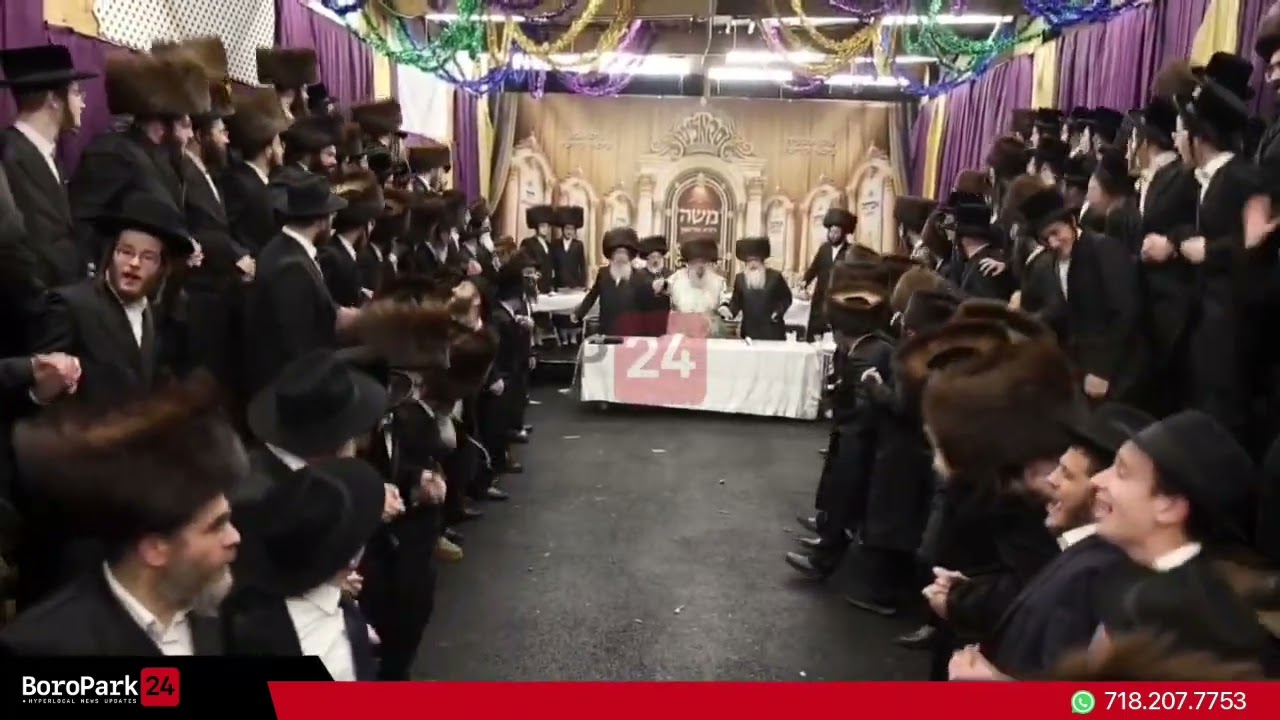 Chol Hamoed Sukkos: Skolya Rebbe conducts heartfelt tish filled with deveikus and warmth.
